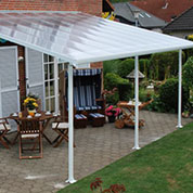 Pergola Adosse en Polycarbonate 4 x 4,2 m